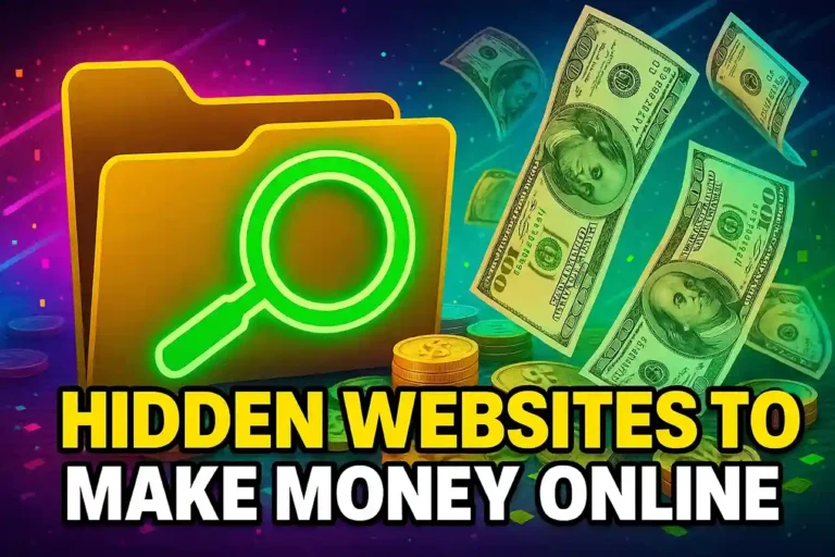hidden websites to make money online