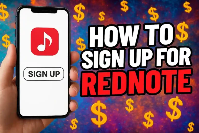 how to sign up for RedNote